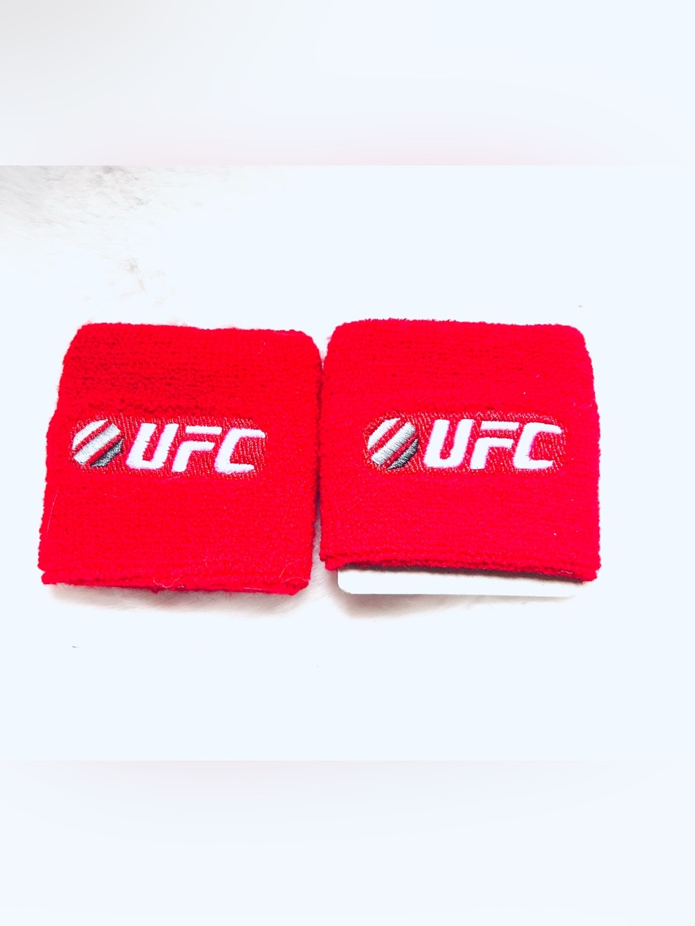 NWOT UFC Wristband Pairs - Red and White